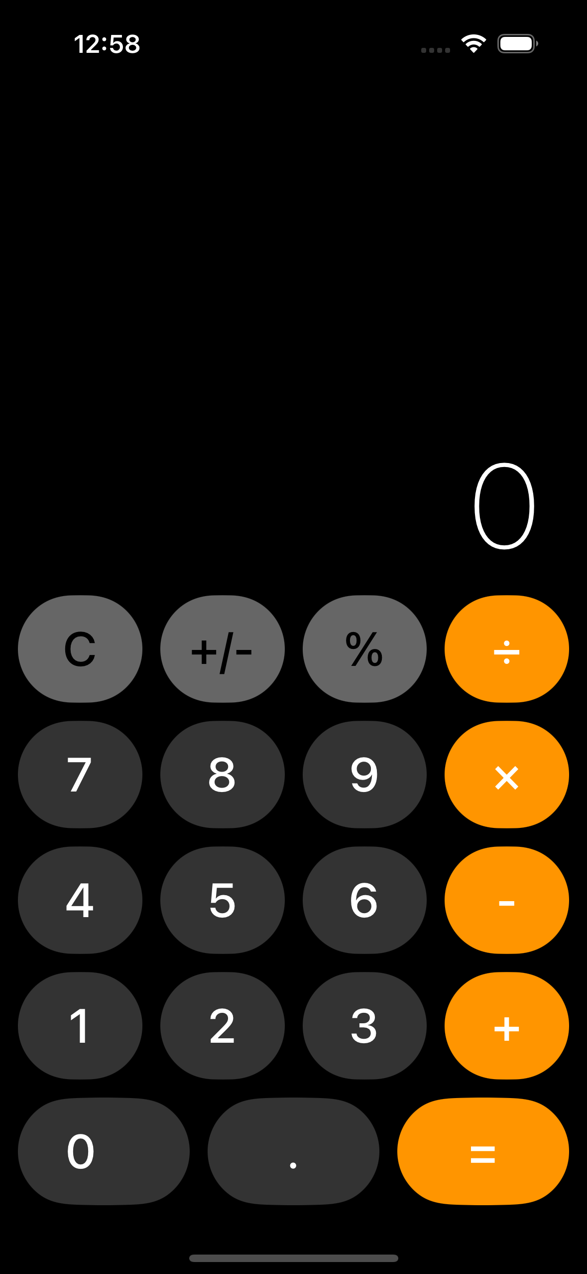 Opus 4.7が作ったSwiftUI電卓アプリ